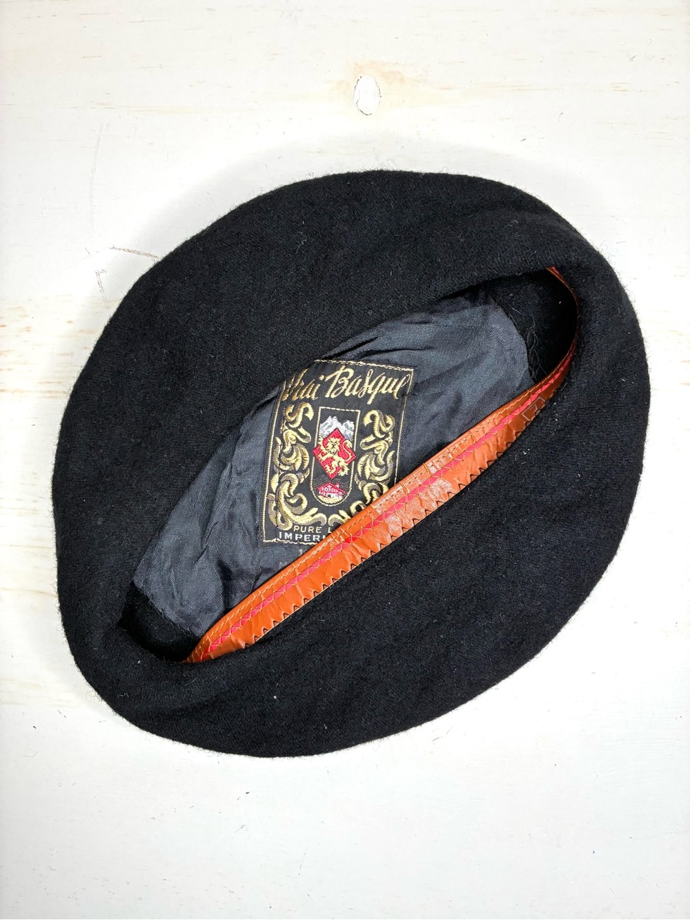 Vrai Basque Made in France 100% Wool Black Beret French Basque Hat